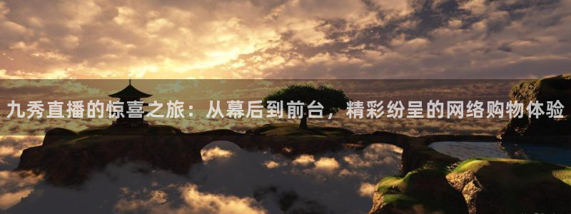 熊猫体育直播app下载：九秀直播的惊喜之旅：从幕后到前台，精彩纷呈的网络购物体验